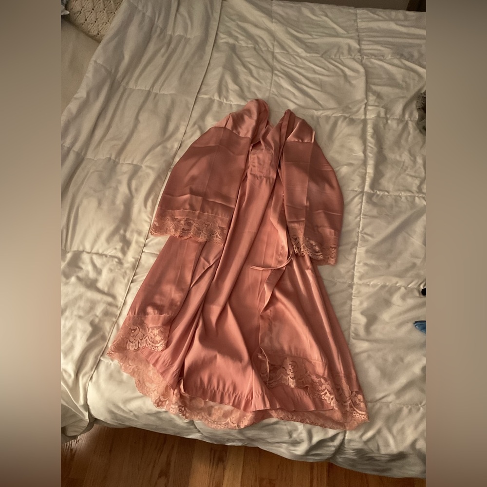 Women's silky robe